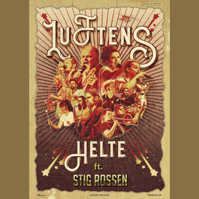 Luftens Helte ft. Stig Rossen tourplakat 2025 (A2)